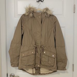 Light Khaki Parka/Jacket/Coat